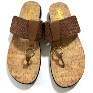 Alegria Lanie Slip On Sandals Brown